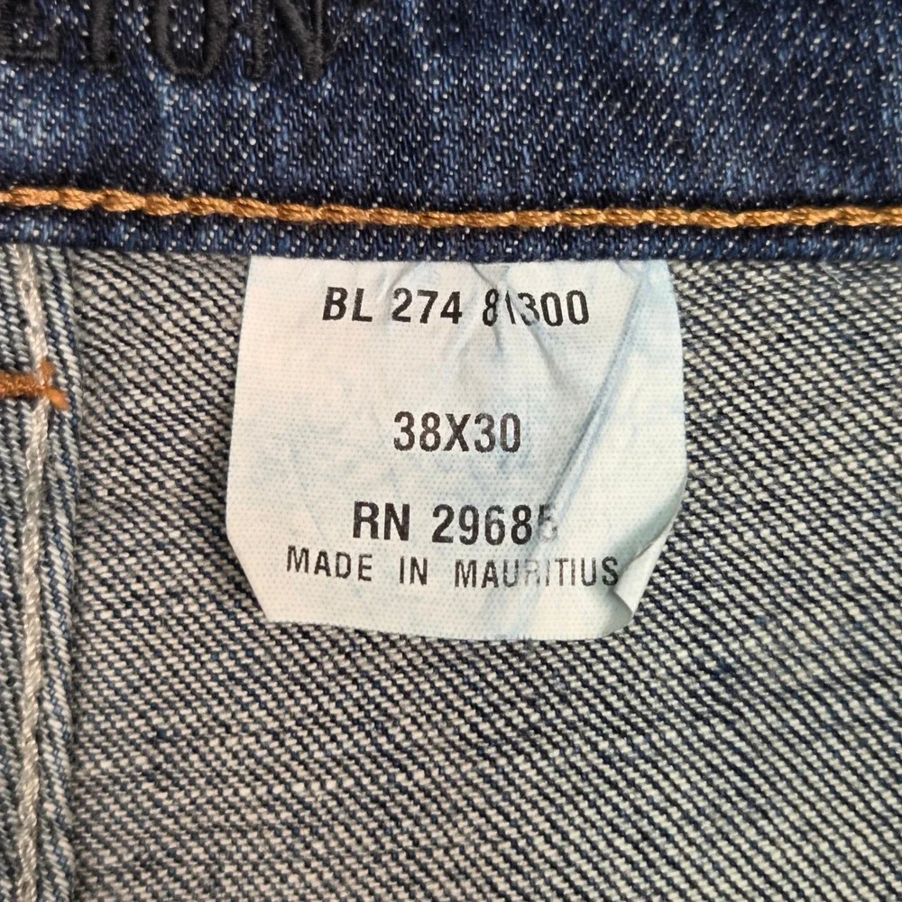 Pendleton Jeans Mens 38x30 Excellent Fading Blue Dark Wash Straight Leg Denim